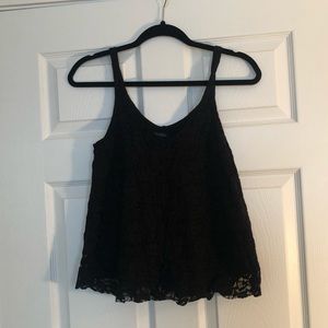 American Eagle Black Lace Tank
